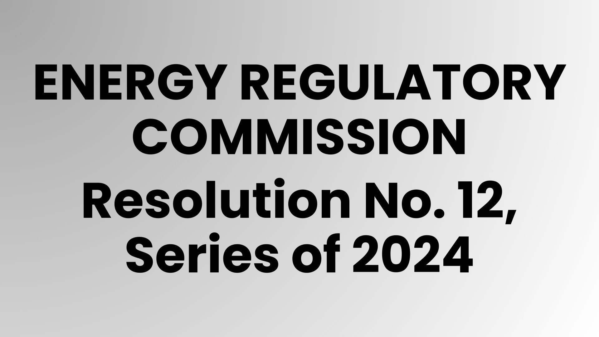 Energy Regulatory Commission